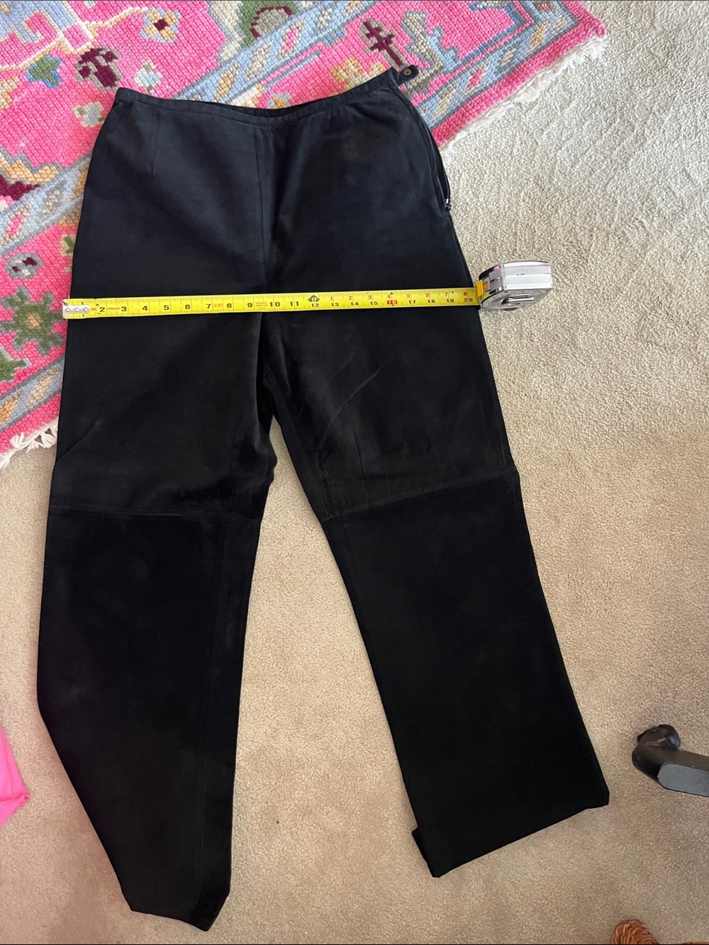 Black Suede Pants